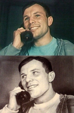 Gagarin calling descendants Blank Meme Template