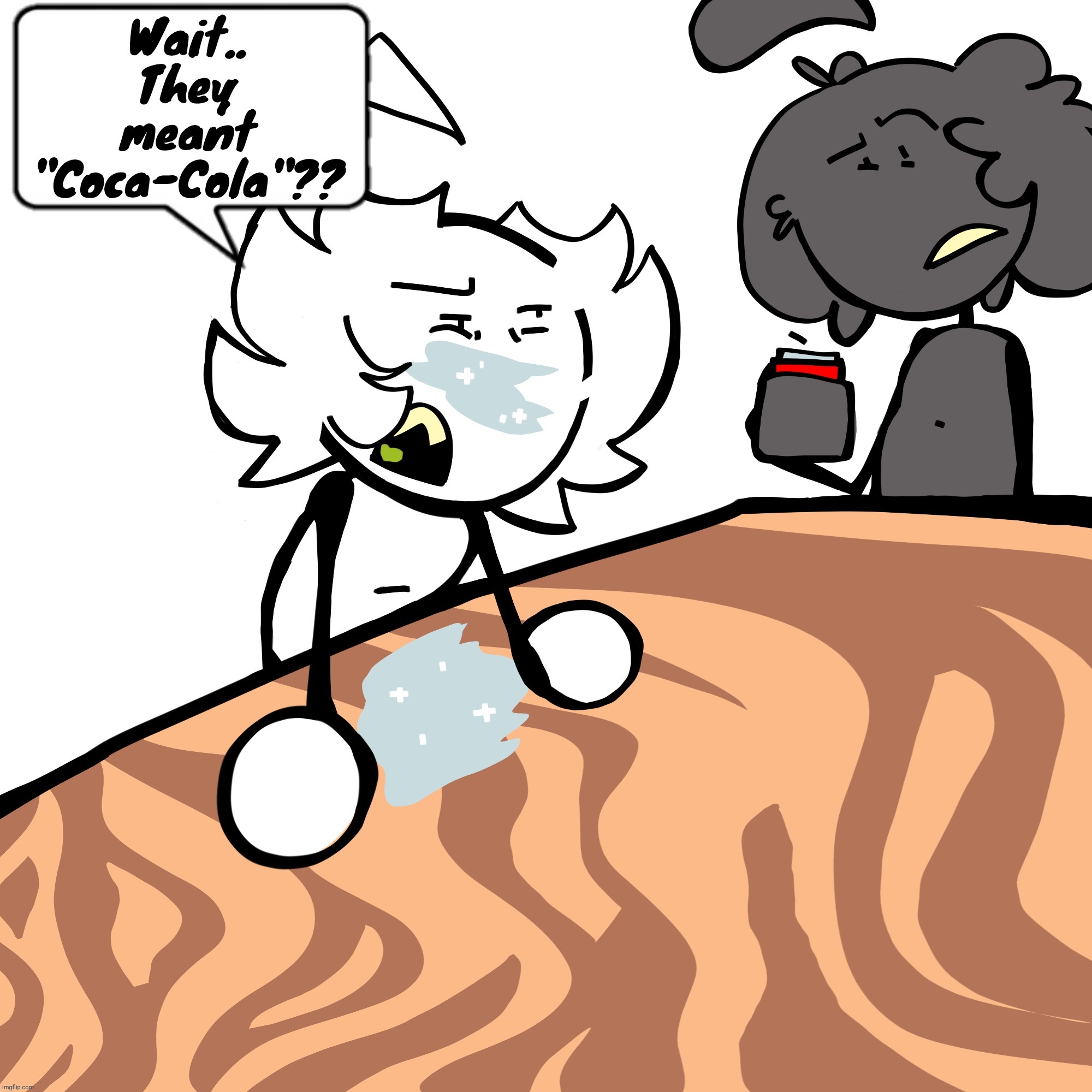 Skrunkly and scrimblo have some... Coke :) (nsfw just in case) | made w/ Imgflip meme maker