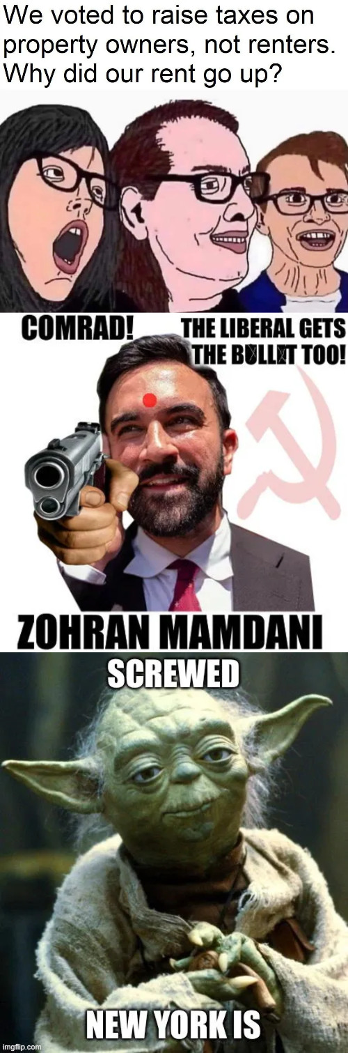 NYC is screwed | image tagged in nyc is screwed,mamdani | made w/ Imgflip meme maker