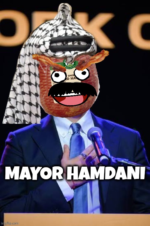 Mamdani meme | MAYOR HAMDANI | image tagged in ham | made w/ Imgflip meme maker