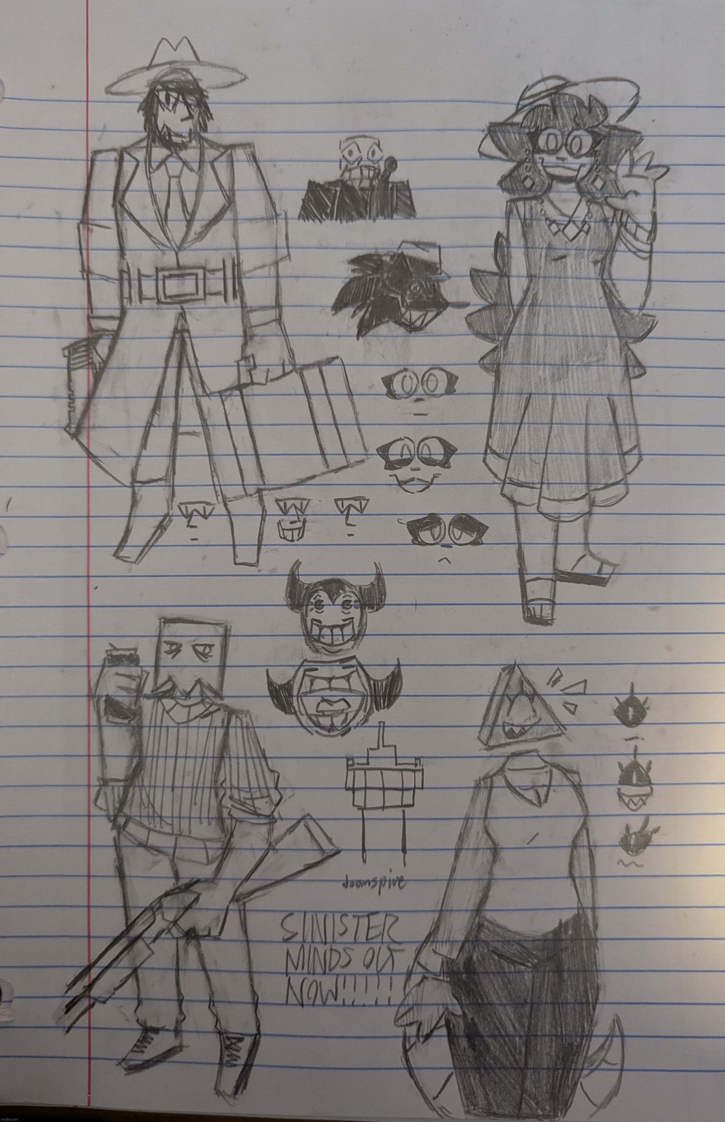 the same sketch sheet as last time but with more stuff on it | made w/ Imgflip meme maker