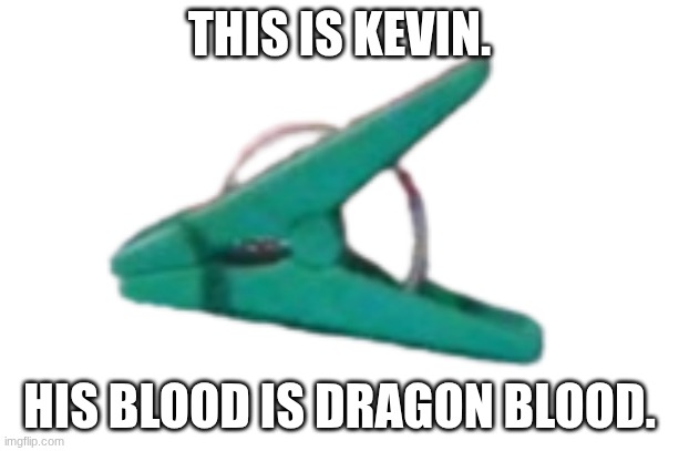 Put your emails in the comments Kevin would like to know them. | THIS IS KEVIN. HIS BLOOD IS DRAGON BLOOD. | image tagged in kevin the dragon,blood type,emails | made w/ Imgflip meme maker