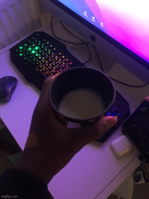 Gonna drink plain milk because why not | made w/ Imgflip meme maker