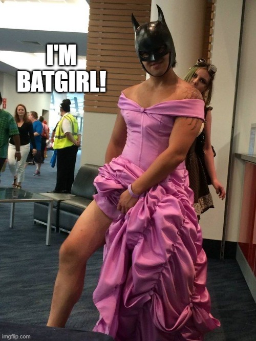 Batgirl | I'M BATGIRL! | image tagged in batgirl | made w/ Imgflip meme maker