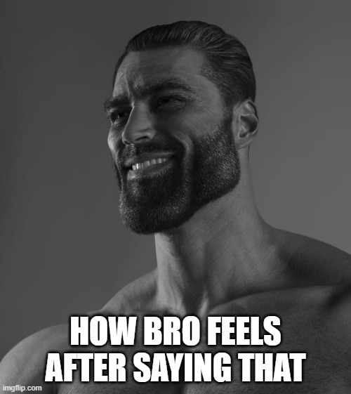 sigma | HOW BRO FEELS AFTER SAYING THAT | image tagged in sigma male | made w/ Imgflip meme maker