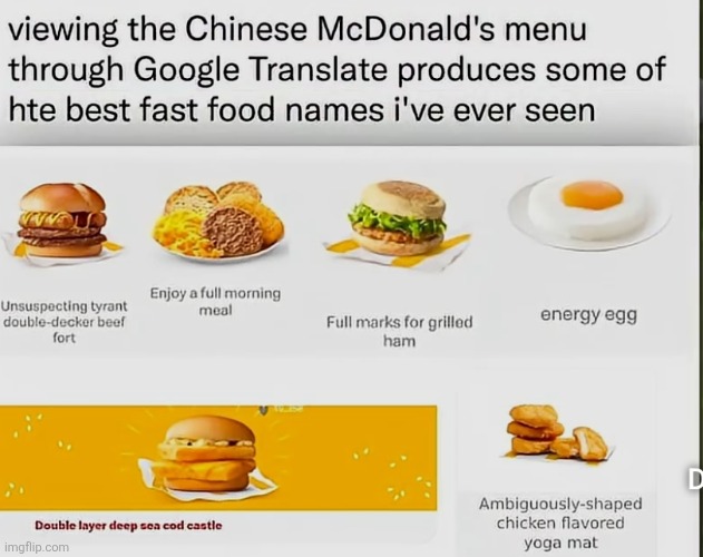 Ambiguously shaped chicken flavored yoga mat | made w/ Imgflip meme maker