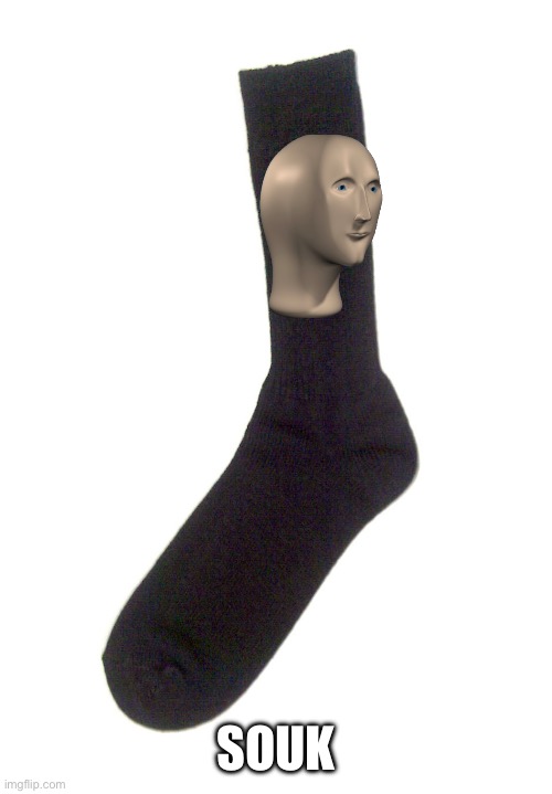 Random sock | SOUK | image tagged in random sock | made w/ Imgflip meme maker