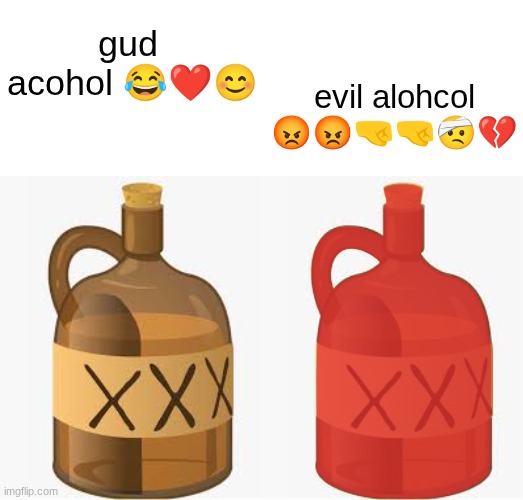 dean norris happy and not happy | gud  acohol 😂❤😊; evil alohcol 😡😡🤜🤜🤕💔 | image tagged in dean norris happy and not happy | made w/ Imgflip meme maker