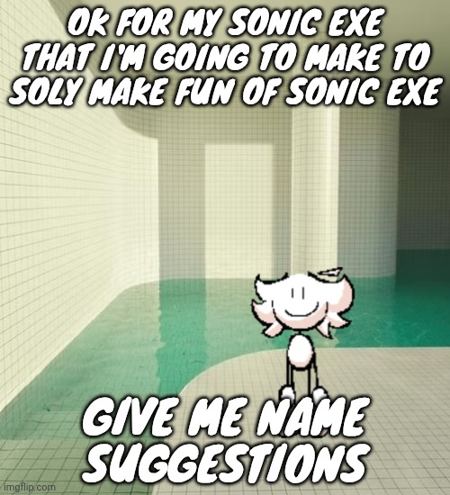 I'm thinking about sonny.mpreg or some funny shit like that | OK FOR MY SONIC EXE THAT I'M GOING TO MAKE TO SOLY MAKE FUN OF SONIC EXE; GIVE ME NAME SUGGESTIONS | image tagged in skrunkly poolrooms | made w/ Imgflip meme maker