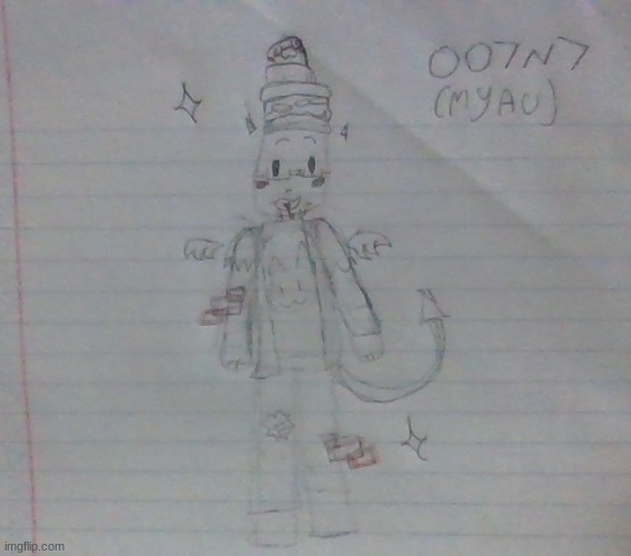 My drawing of 007n7!! | image tagged in drawing | made w/ Imgflip meme maker