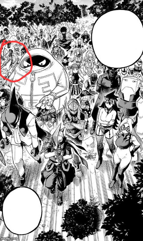 What's Denji doing in MHA? | made w/ Imgflip meme maker