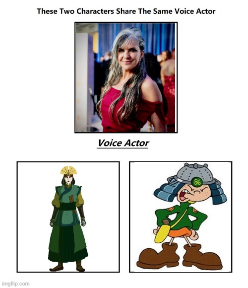 Jennifer Hale | image tagged in same voice actor,jennifer hale,avatar the last airbender,cartoon network,nickelodeon,codename kids next door | made w/ Imgflip meme maker