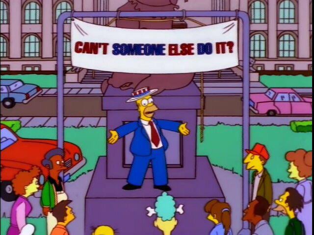 Can't someone else do it? Blank Meme Template