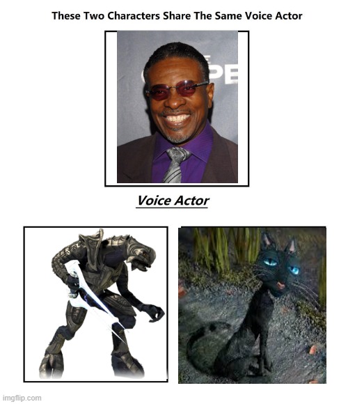 Keith David | image tagged in same voice actor,keith david,coraline,halo,xbox,universal | made w/ Imgflip meme maker