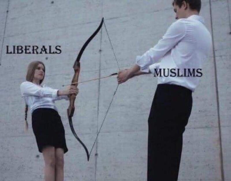 Liberals vs Muslims Blank Meme Template