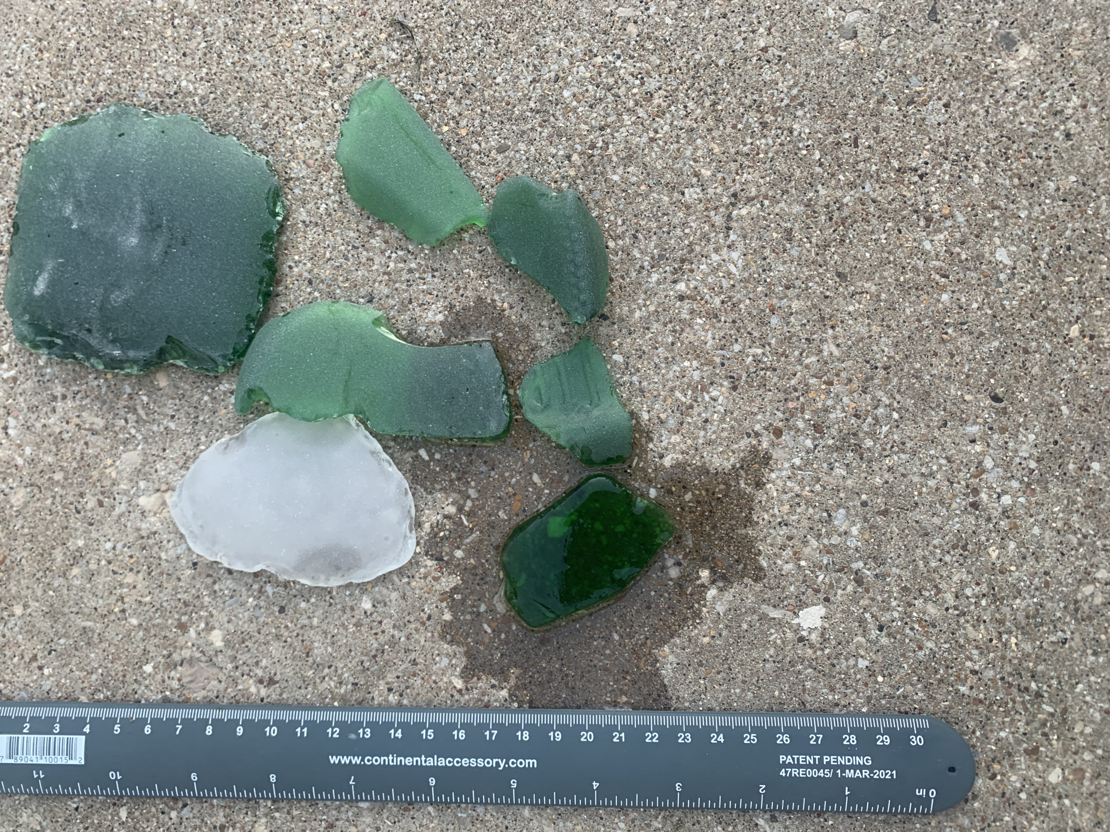 Beach glass made in cement mixer Blank Meme Template