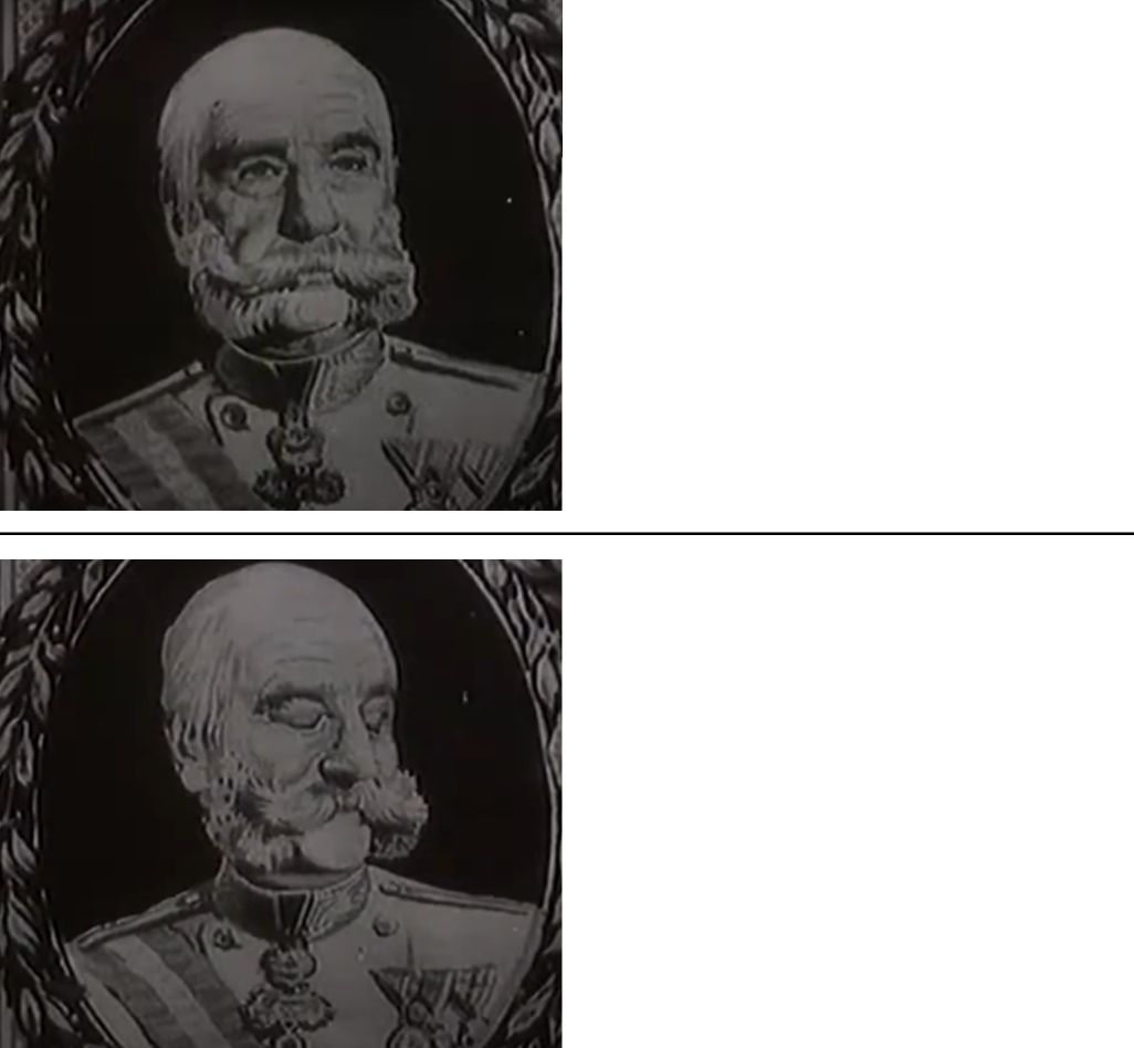 High Quality Ferenc Jóska Blank Meme Template