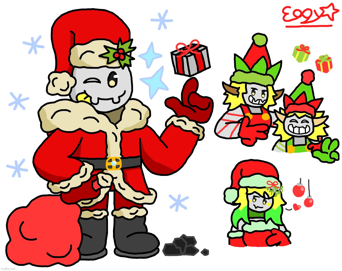 Eggyhead - The Second Santa! Ft. His elves and Ms. Claus | made w/ Imgflip meme maker