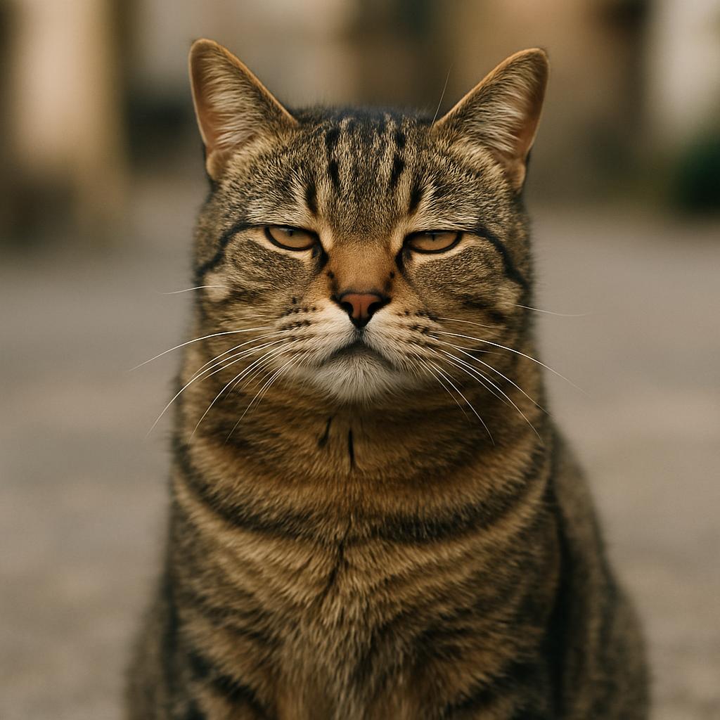 Cat who don’t care Blank Meme Template