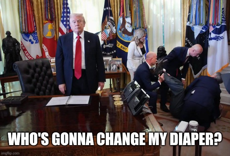WHO'S GONNA CHANGE MY DIAPER? | made w/ Imgflip meme maker