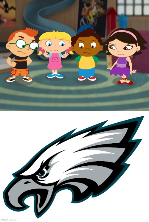 Little Einsteins hate Philadelphia Eagle Especially if June is Patriot fan, Leo & Annie is Cardinal fan & Quincy is Packer fan | image tagged in insert x you hate here | made w/ Imgflip meme maker