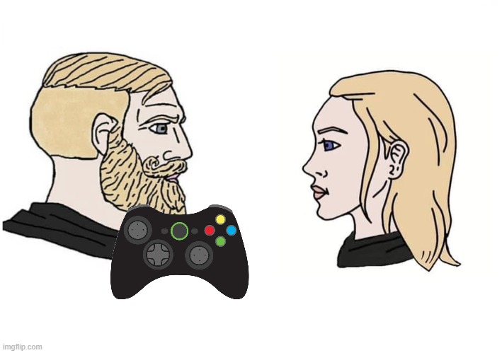 Chad male and female | image tagged in chad male and female | made w/ Imgflip meme maker