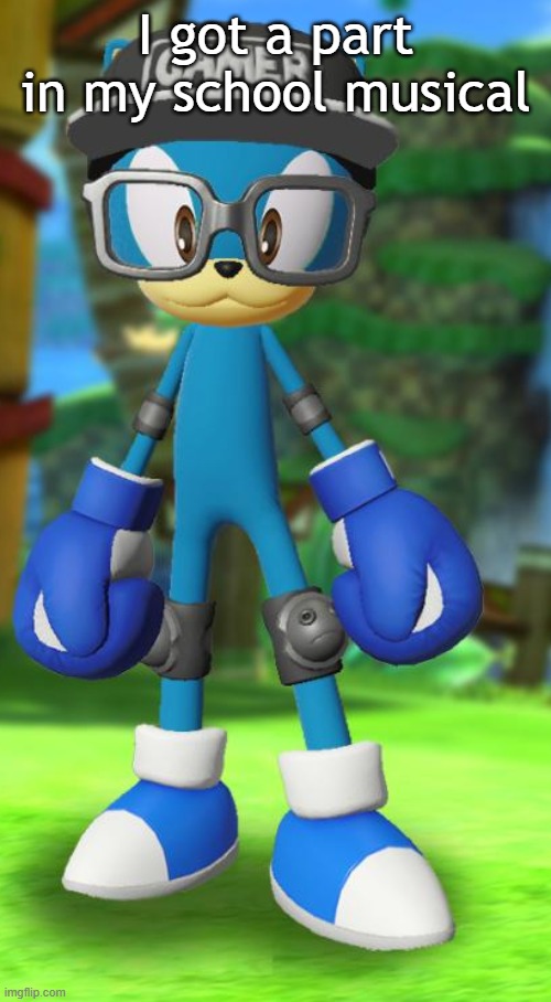 I'm Cerberus | I got a part in my school musical | image tagged in pump but recreated in the official sega fan card maker | made w/ Imgflip meme maker