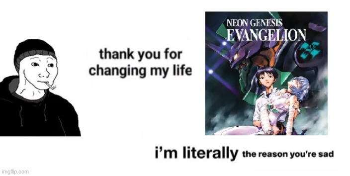 image tagged in evangelion | made w/ Imgflip meme maker