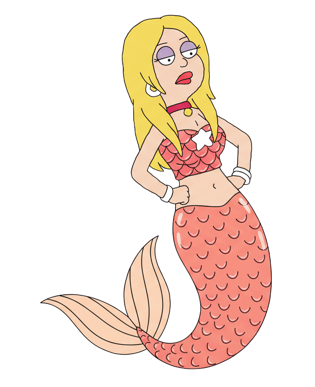 blonde mermaid Blank Meme Template