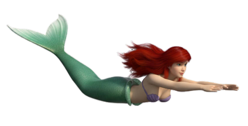 ariel swimming Blank Meme Template