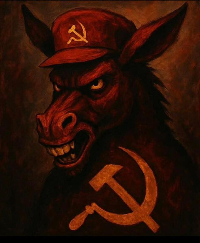 Communist Democrat Donkey Blank Meme Template