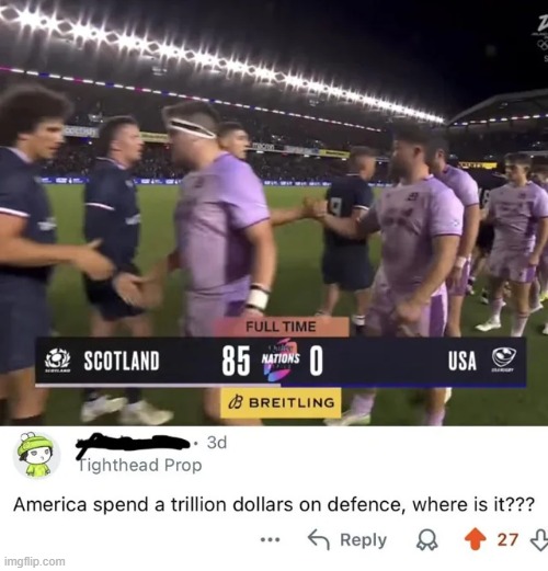 image tagged in soccer,football,usa,money,defense,oof | made w/ Imgflip meme maker