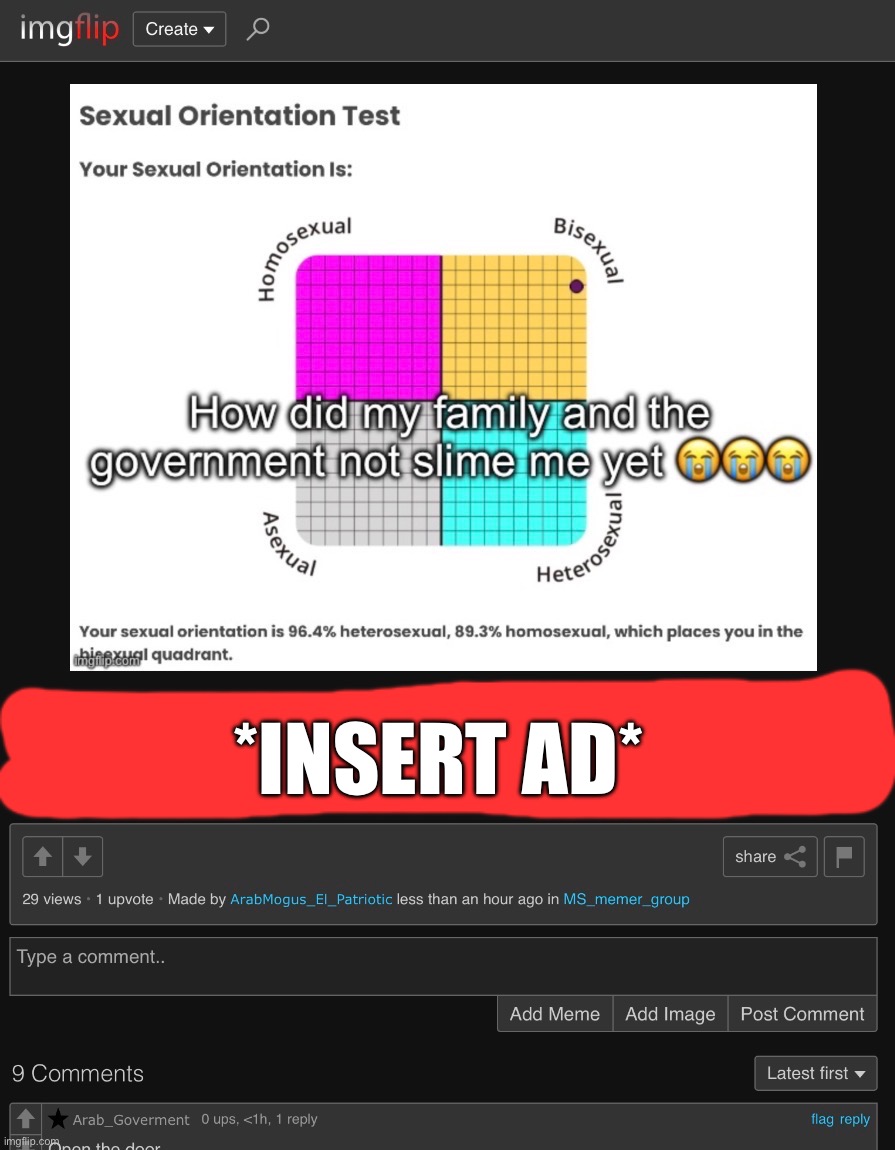 *INSERT AD* | made w/ Imgflip meme maker
