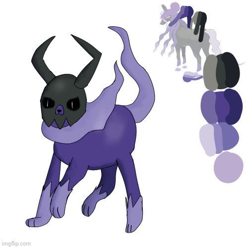 Day 2 of Eevees until it's believable | image tagged in ghouleon,ghost eevee | made w/ Imgflip meme maker