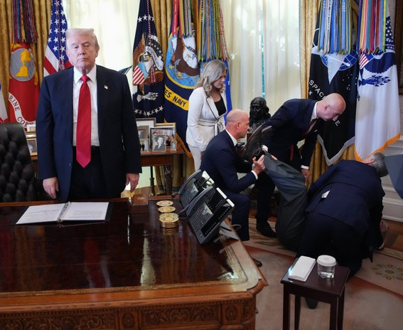 trump cares Blank Meme Template