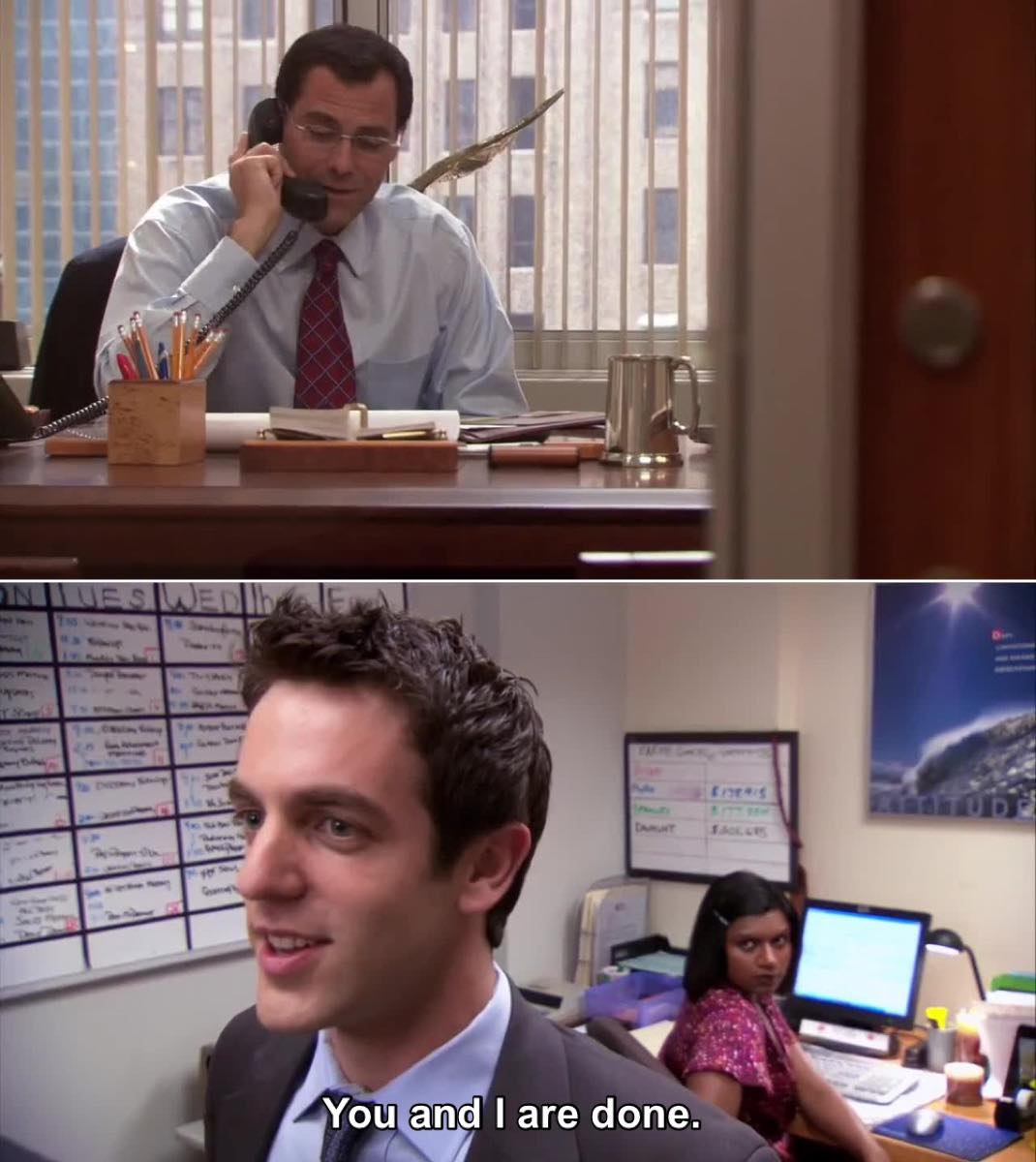 You and I are done Blank Meme Template