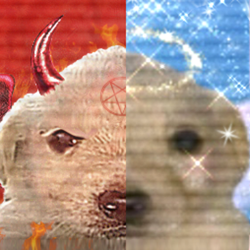 Angel Demon Blank Meme Template