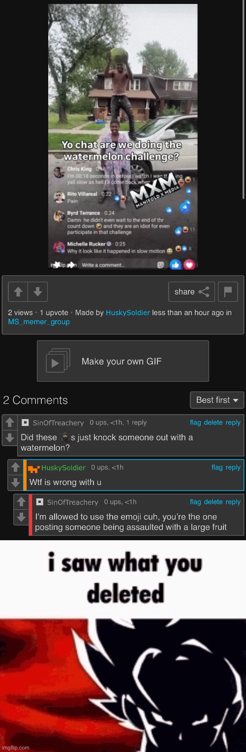 image tagged in i saw what you deleted | made w/ Imgflip meme maker