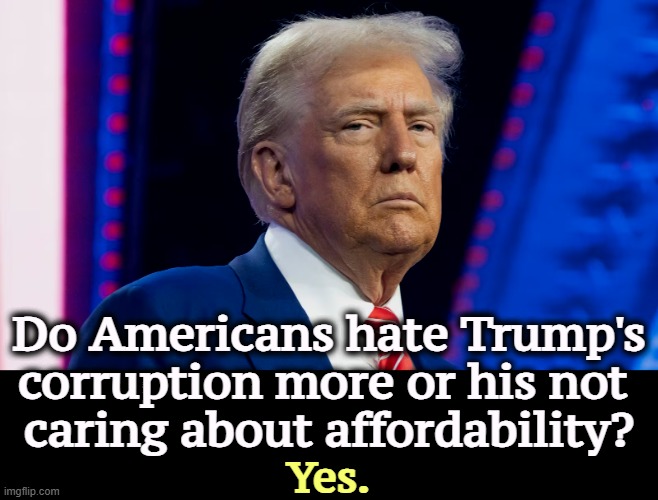 He is hurting you and he doesn't give a damn. | Do Americans hate Trump's corruption more or his not 
caring about affordability? Yes. | image tagged in trump,corruption,greed,cost of living,affordability | made w/ Imgflip meme maker