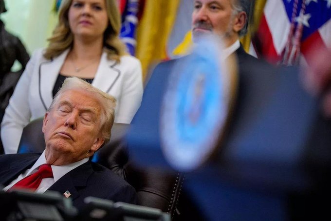 High Quality Sleepy Trump Blank Meme Template