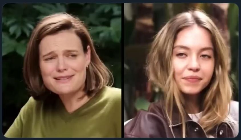 Sidney Sweeney Interview Blank Meme Template