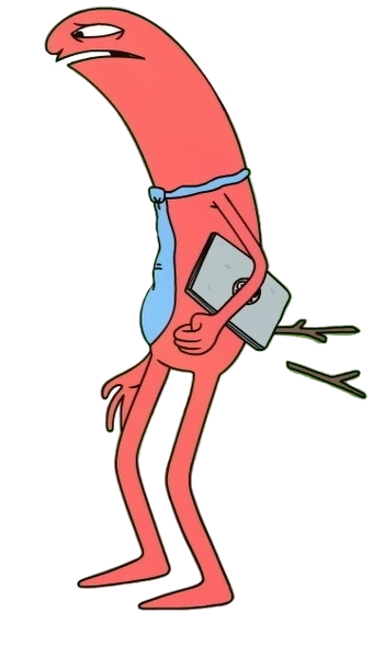 Allan with wooden sticks Blank Meme Template