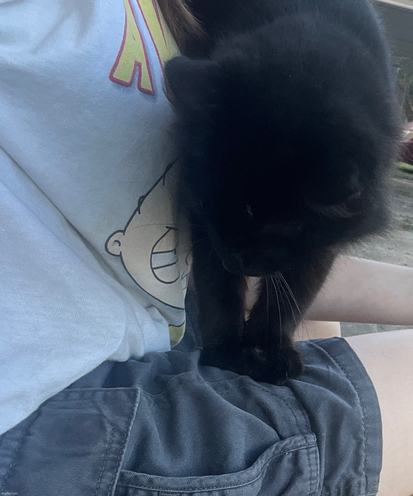 this THING keeps stabbing me | made w/ Imgflip meme maker