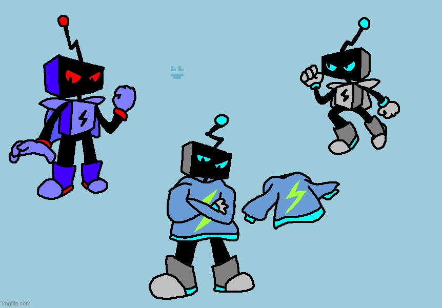 Robot in his epic sweater | made w/ Imgflip meme maker