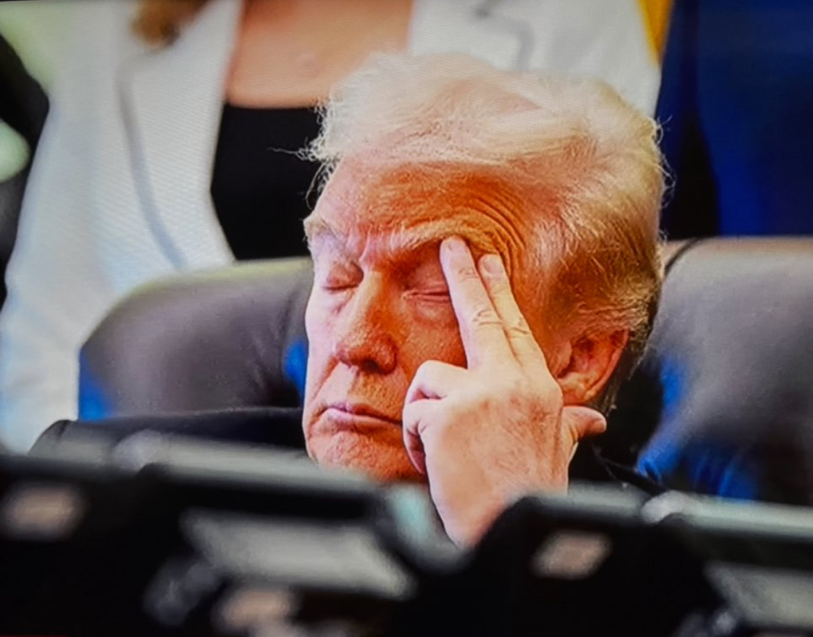 Sleeping Trump Blank Meme Template