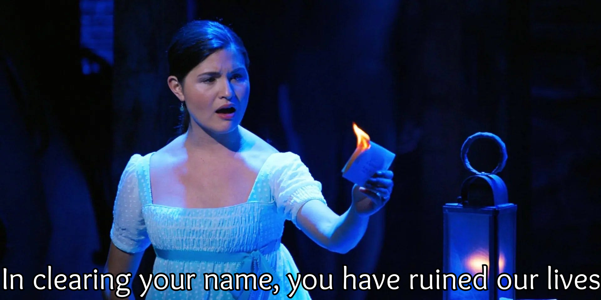 In Clearing Your Name, You Have Ruined Our Lives Blank Meme Template