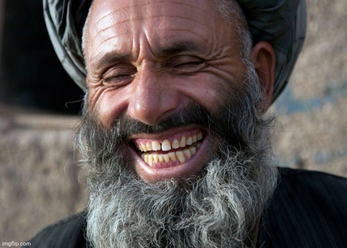 Laughing Terrorist | image tagged in laughing terrorist | made w/ Imgflip meme maker