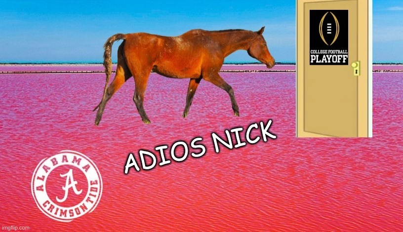 SMU football meme | ADIOS NICK | image tagged in memes,college football,smu,texas,sports,nfl memes | made w/ Imgflip meme maker