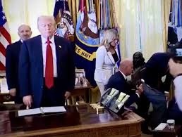 Trump Standing Blank Meme Template