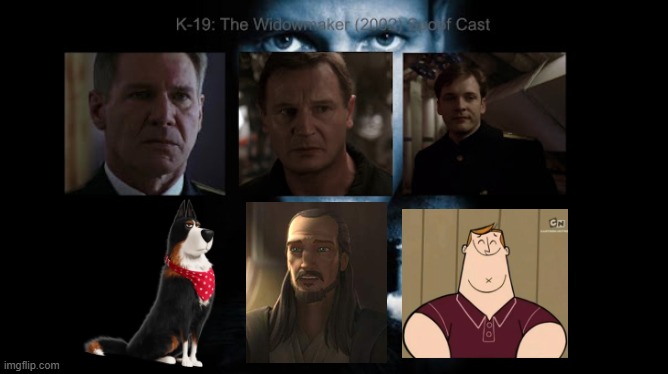 Credit to Waldness Topic International for this used | image tagged in meme,memes,spoof cast,k-19 the widowmaker,characters,roles | made w/ Imgflip meme maker